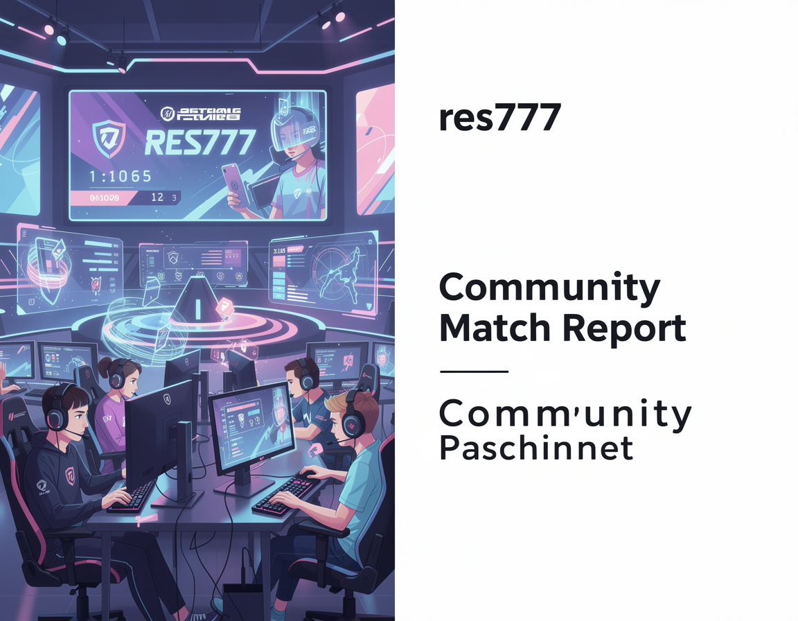 Ilustrasi match report komunitas untuk turnamen game online res777